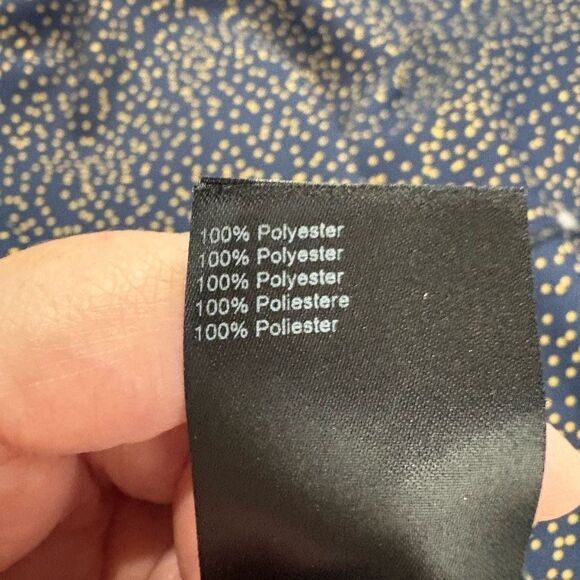 Just Female Hana Dress Blue Yellow Long Sleeve Belted Sz S Women’s - Picture 11 of 11